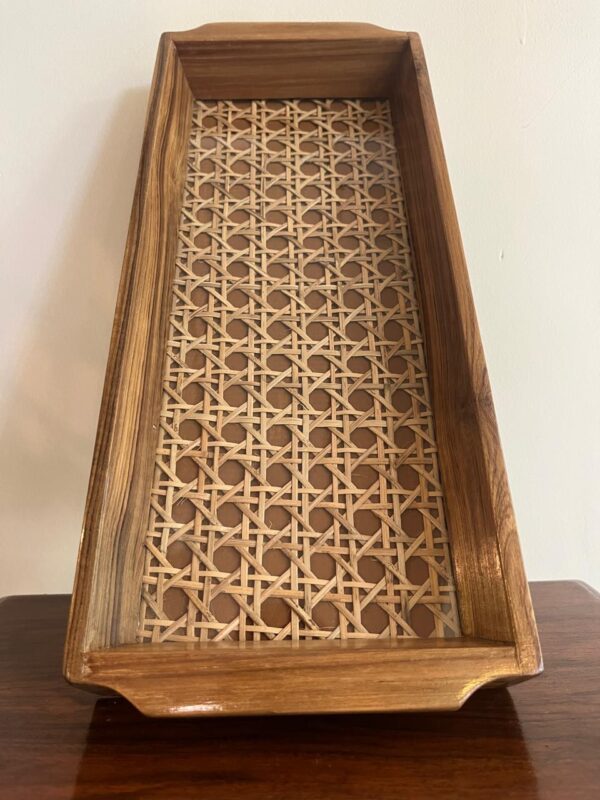 Trays - Small trays inlaid with rattan - Image 2